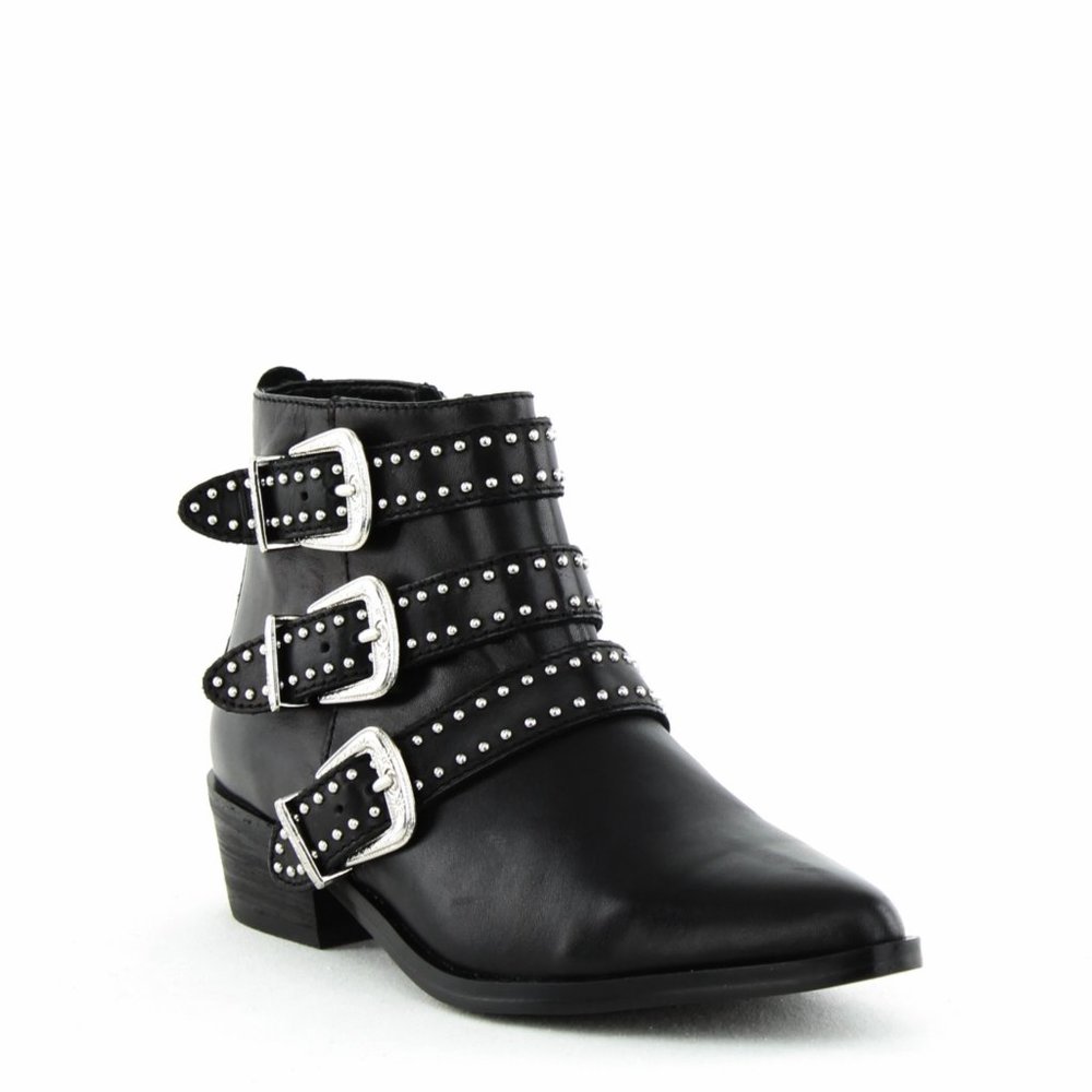 Women's Blane Studded Leather Western Booties